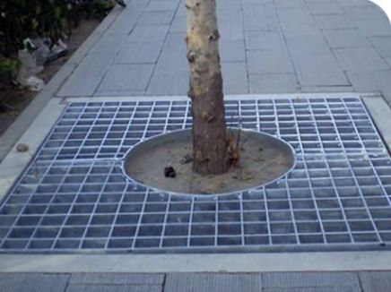 غطاء مسبح شجرة فاخر بتصميم شبكة فولاذية متينة