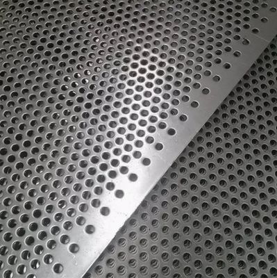 Galvanized Perforated Metal Sheet Mesh Mechanical Filter Screen 0.7mm Thickness 4mm