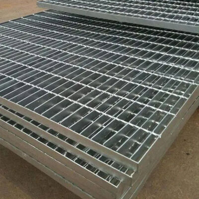 Galvanised Serrated Steel Grating with 25x5 mm Bearing Bar for Anti-Slip Platform Flooring