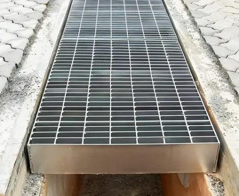 Galvanized High-Safety Steel Grating for Flooring Drainage Systems with Customizable Sizes