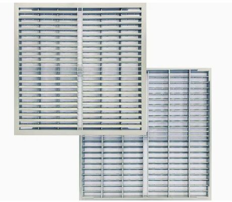 شبك فولاذي شديد التحمل مع ارتفاع قضيب حمل 20 مم إلى 60 مم وسمك قضيب حمل 2 مم لمنصات الممرات